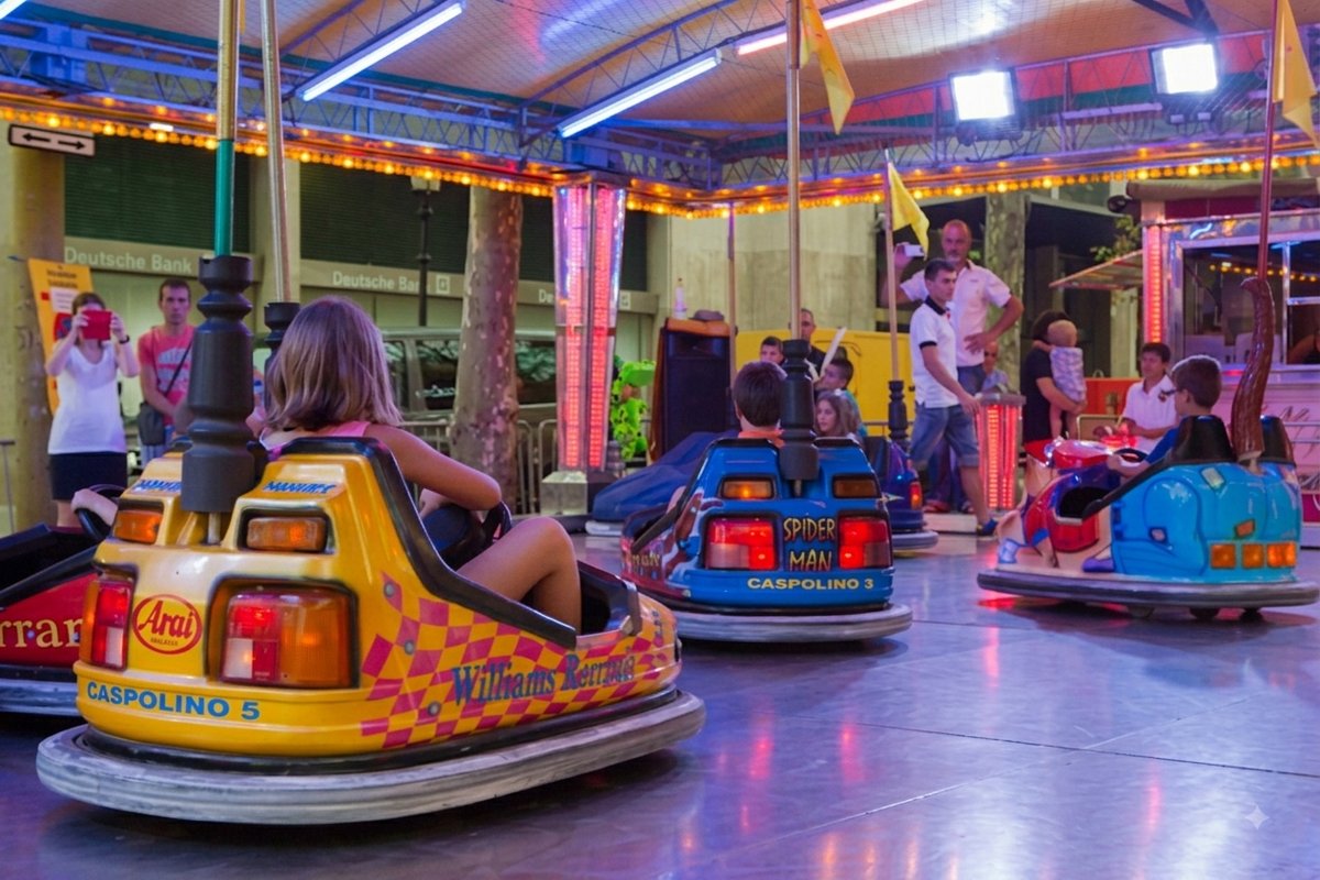 Funfair Rides at Diagonal and Passeig de Gràcia photo 2