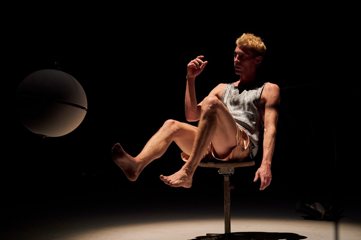 Ceramic Circus with Inline Skates and Cymbals