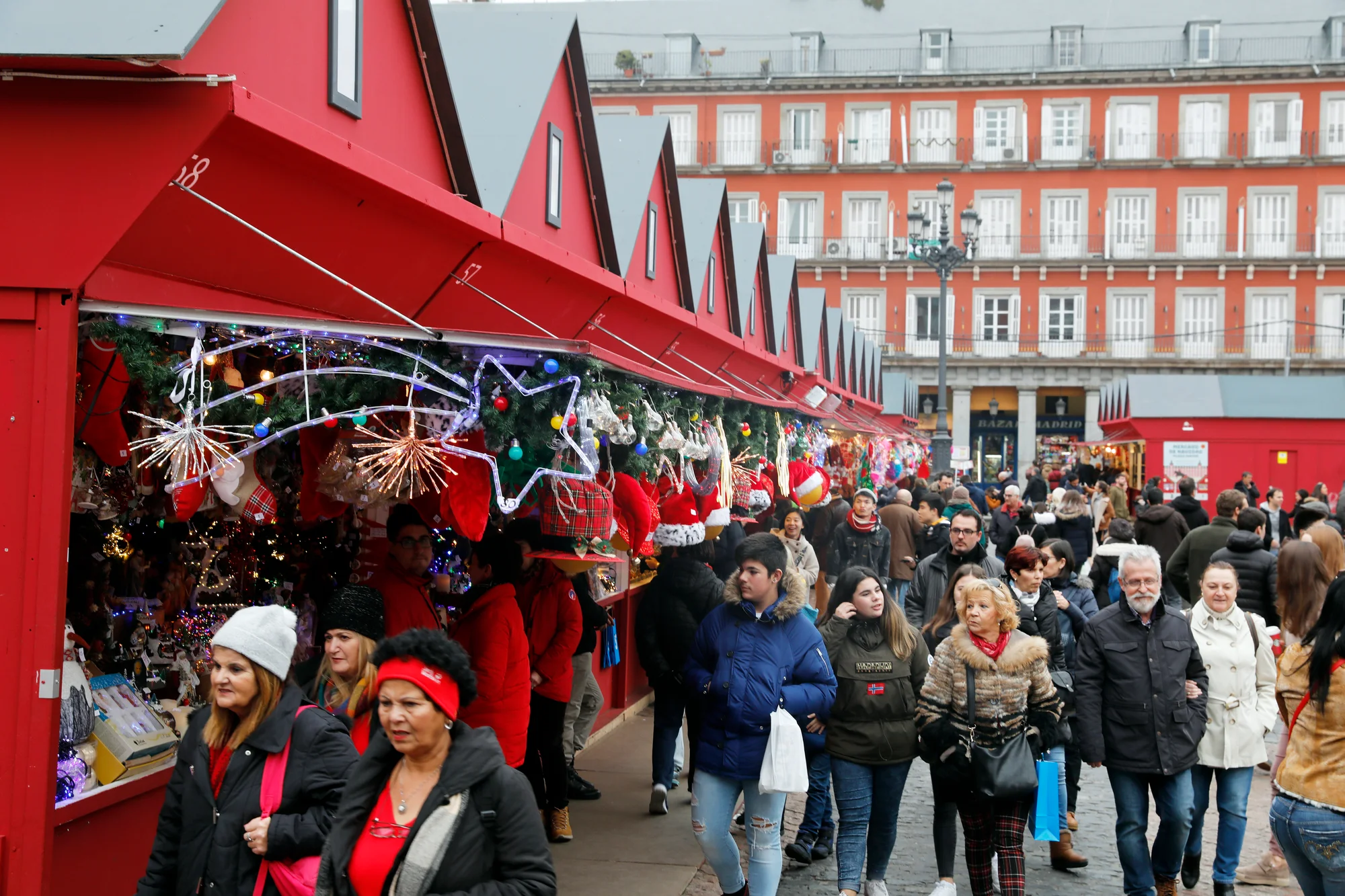 Plaza Mayor Christmas Market: Nativity Figures and Joke-Shop Wigs photo 2