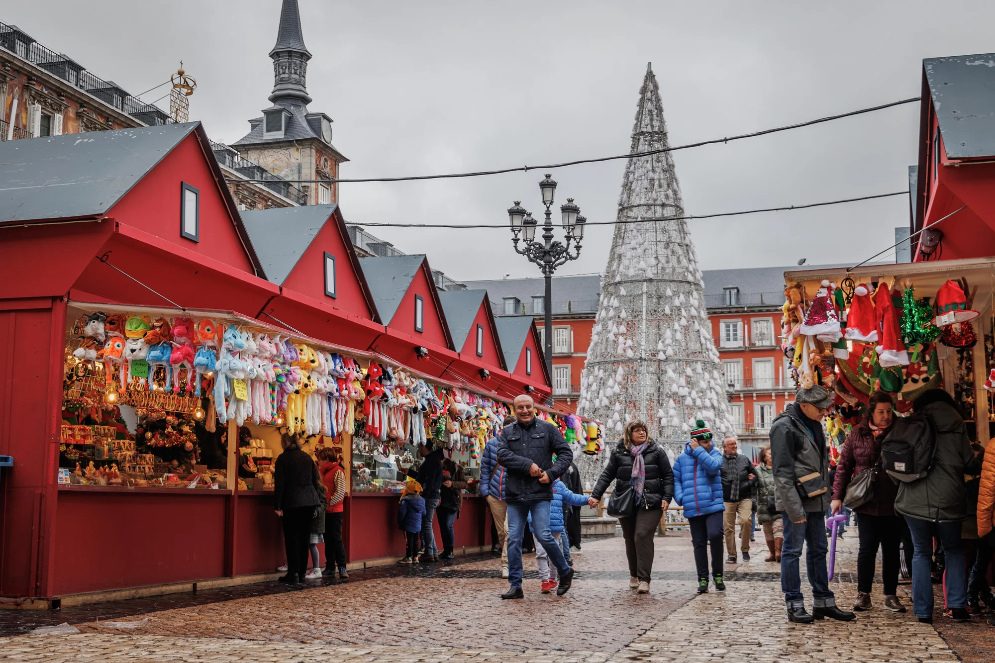 Plaza Mayor Christmas Market: Nativity Figures and Joke-Shop Wigs photo 1