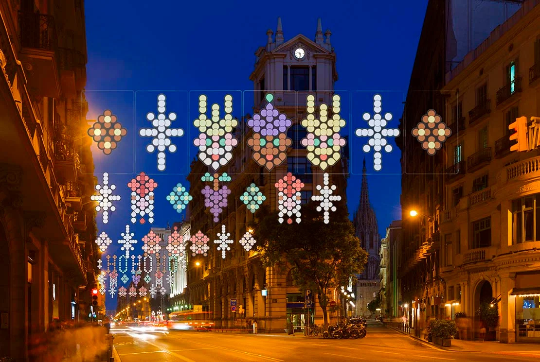 Christmas Lights Walk in Barcelona photo 1