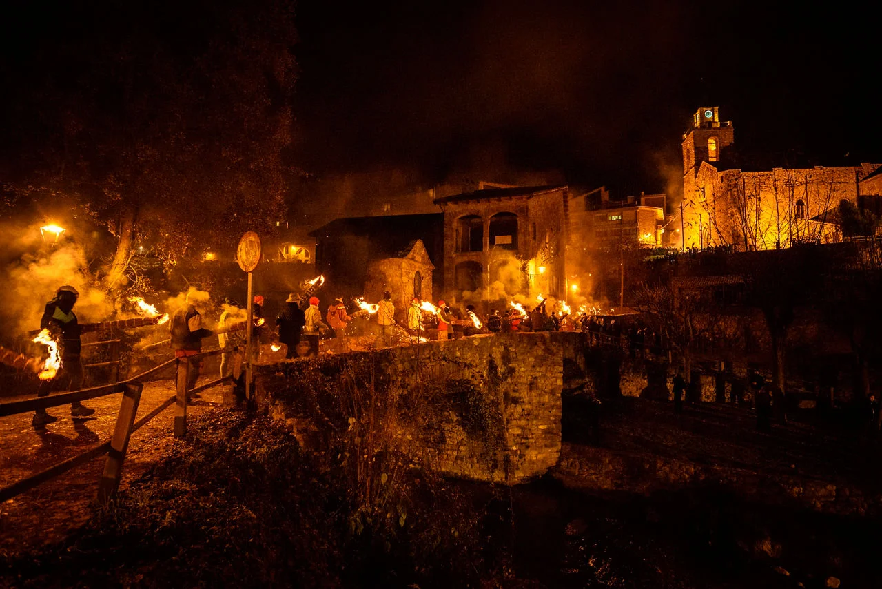Pyrenees Bonfires Descend the Mountain in Bagà photo 4