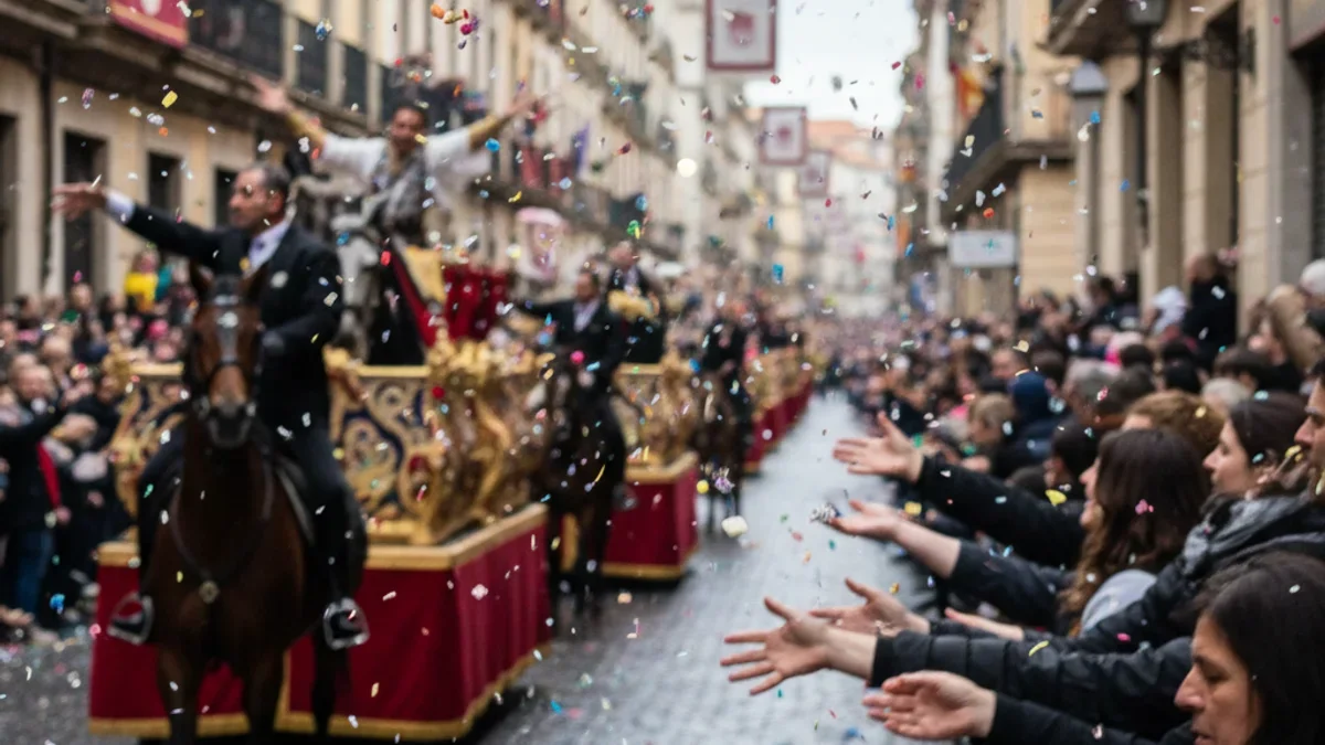 Sant Medir: Kilos of Sweets from Decorated Horses and Floats photo 5