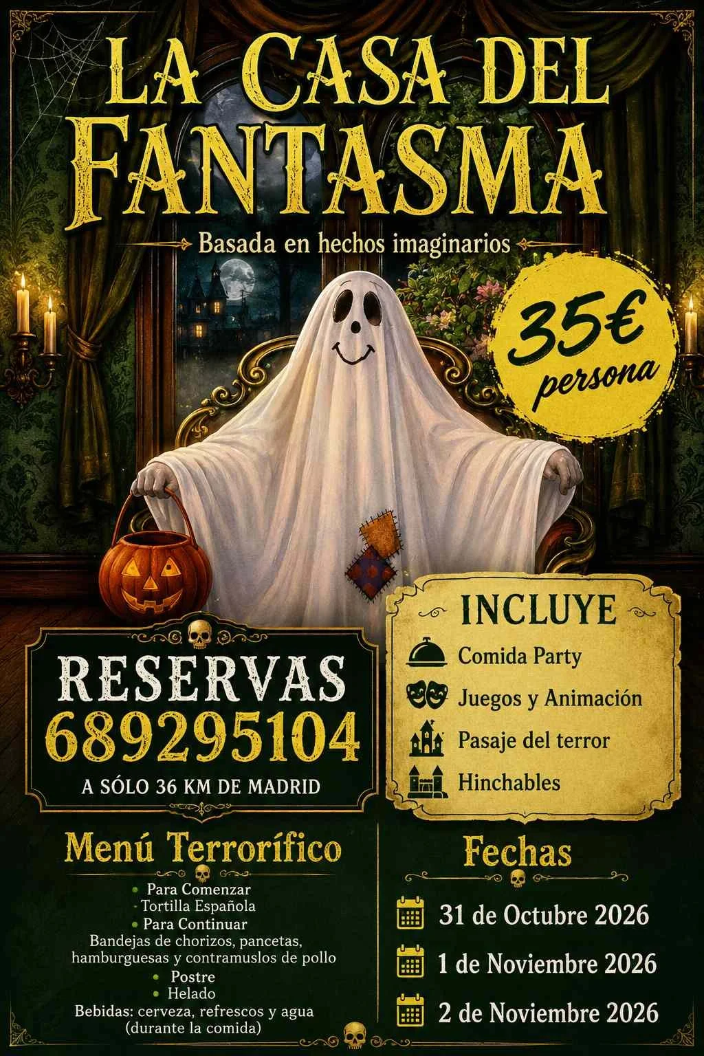 La Casa del Fantasma: Halloween Lunch, Games and Inflatables photo 1