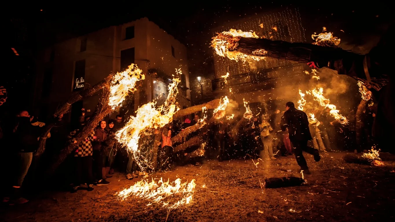 Pyrenees Bonfires Descend the Mountain in Bagà photo 3