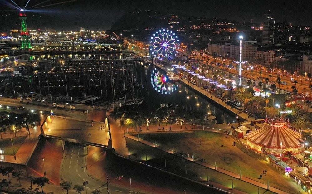 Port Vell's Giant Wheel and Floating Nativity Scene photo 2